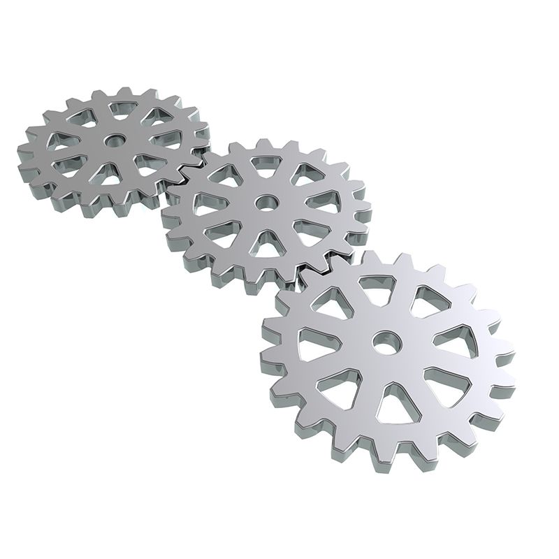 Metal Gear Wall Mural Wallpaper Contemporary for Living Room Decoration