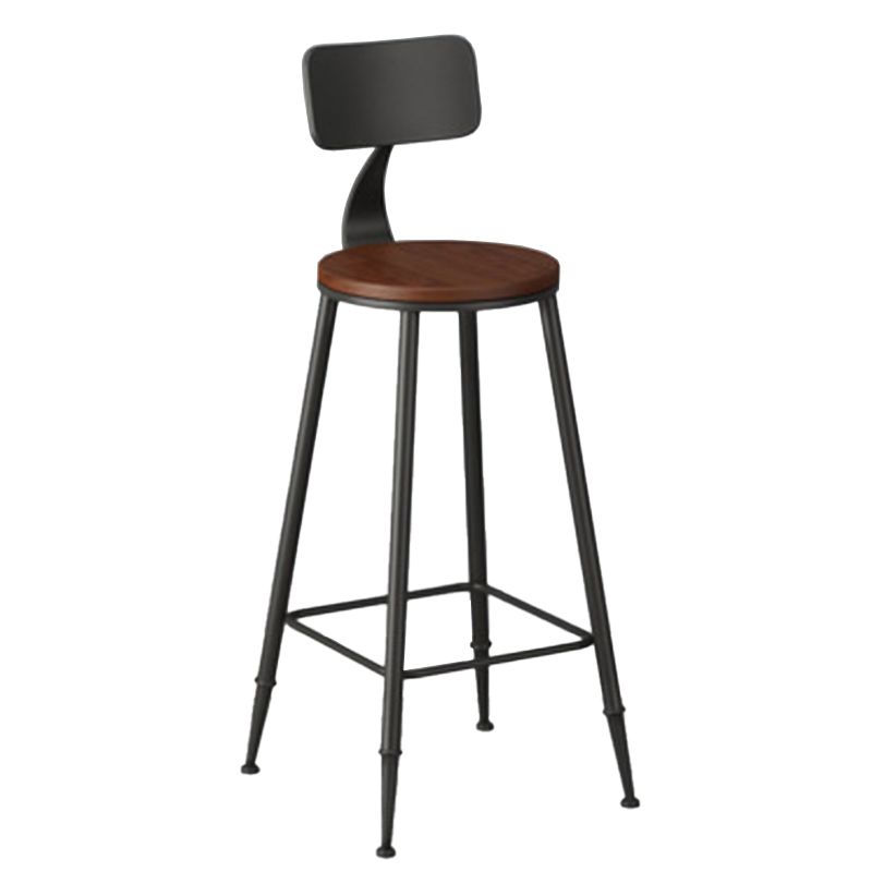 Solid Wood Top Bar Table Set 1/3/5 Pcs Iron Frame Bar Table and Stools