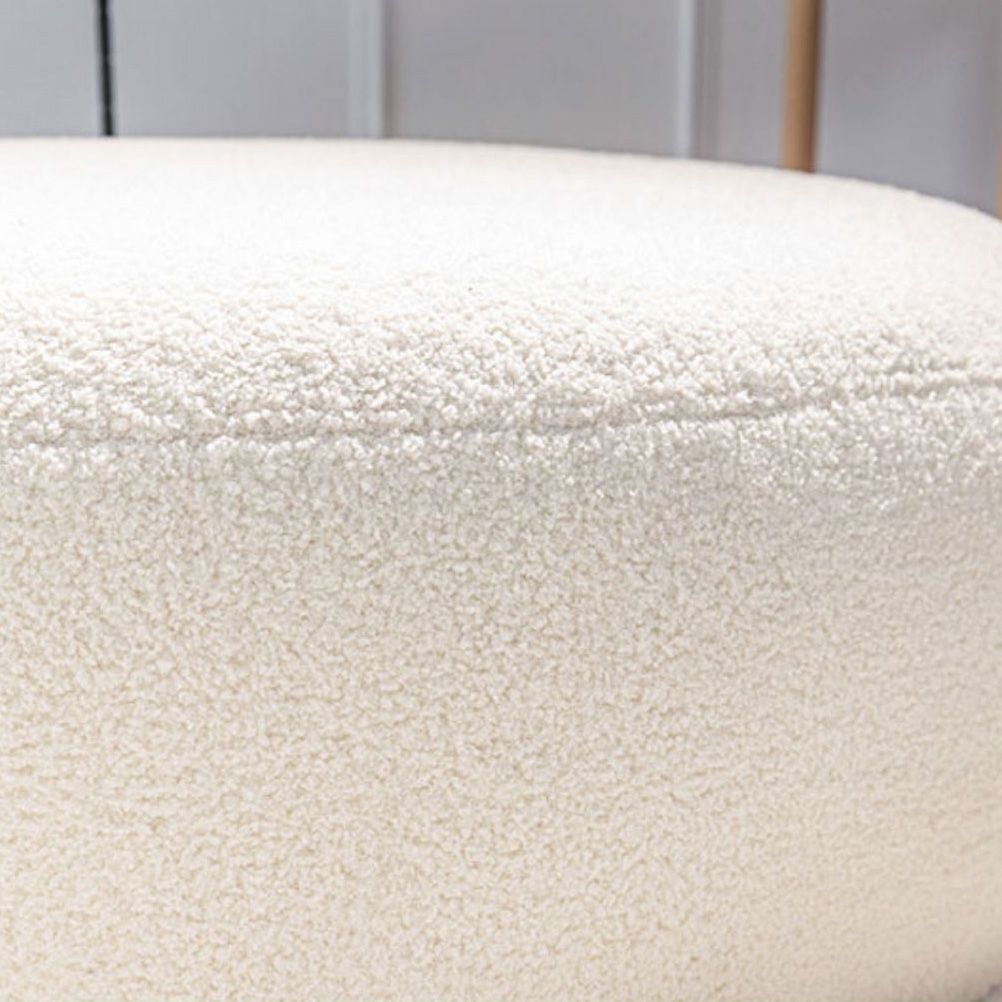 Contemporary Fixed Back Lounge Chair Bedroom Solid Color Lounge Chair