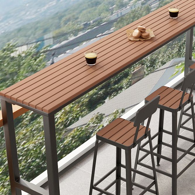 Modern Reclaimed Wood Bar Table Set 1/2/5 Pieces  Counter Table for Dining Room