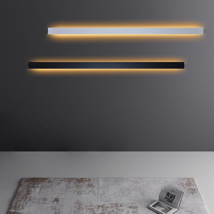 Linear Shape Metal Wall Light Modern Style 1 Light Wall Mount Lamp