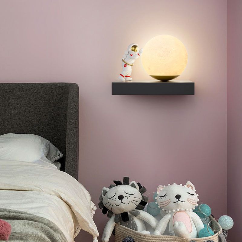 Modern Wall Light Fixture Astronaut Wall Light Sconce for Kid's Bedroom