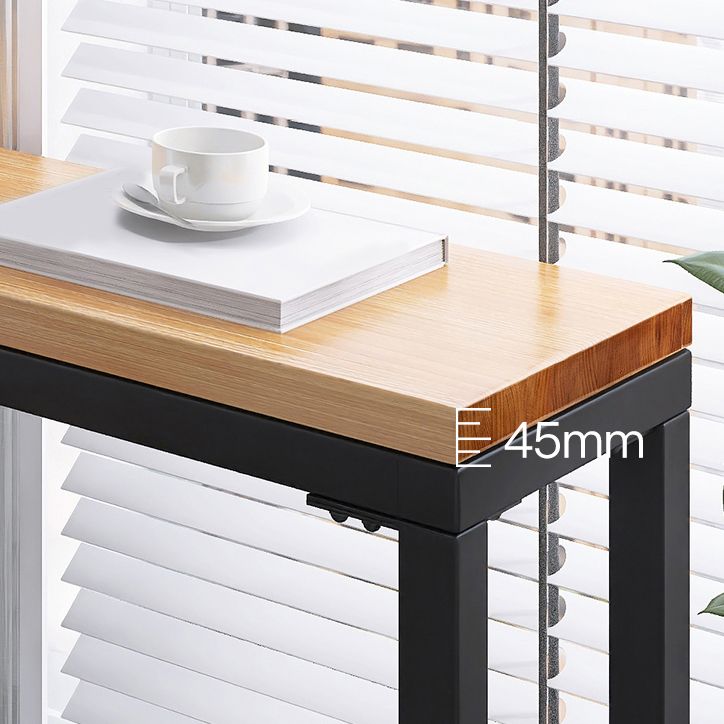 Modern 1/3 Pieces Bar Table Set Rectangle Pine Wood Counter Table with Stools for Cafe