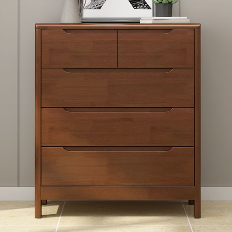 29.5"/37" Tall Solid Wood Chest, Rectangle Accent Chest with Drawers