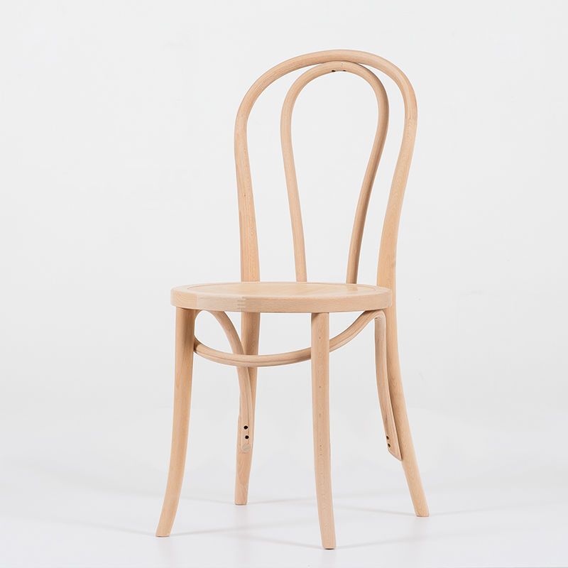 Wood Modern Style Side Chair Open Back Dining Chair for Dining Room
