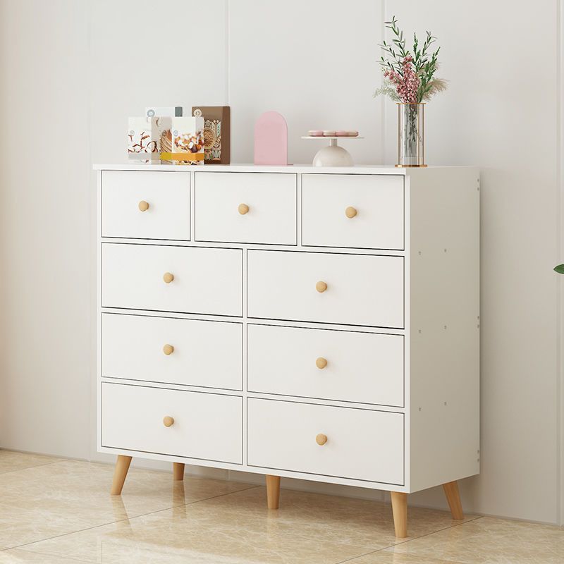 Contemporary Accent Chest with Drawers Wooden Straight Legs Chest
