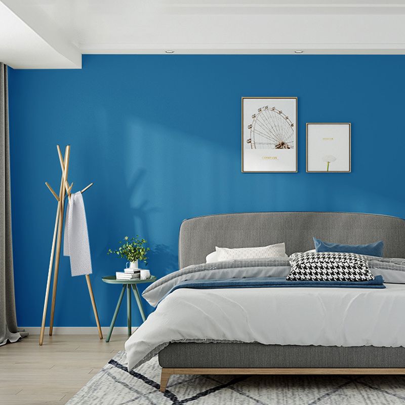 Simple Style Plain Wallpaper Roll Multi-Color Non-Pasted Wall Covering for Living Room