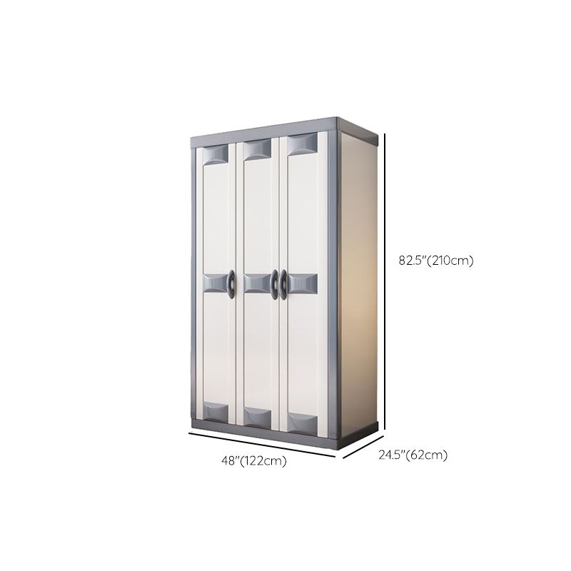 Rubberwood Wardrobe Closet Contemporary Hinged Wardrobe Cabinet