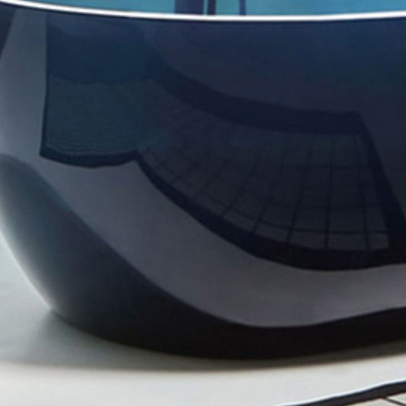 Acrylic Oval Freestanding Bath Modern 22.04-inch Tall Soaking Bathtub