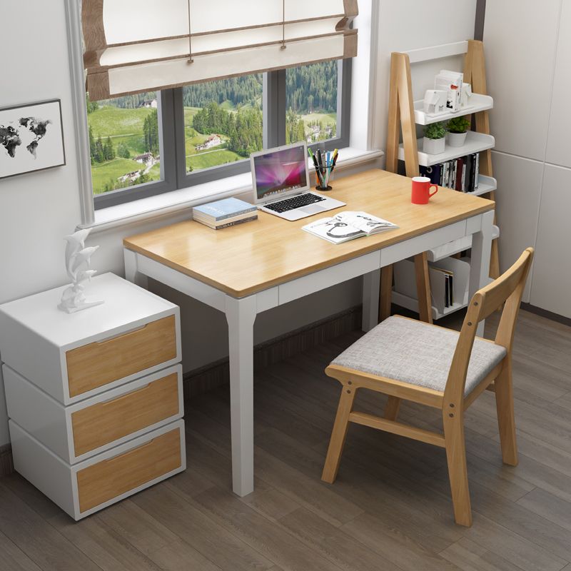 Silla de comedor sin brazos de Rubberwood, silla lateral de comedor tapizada con espalda abierta