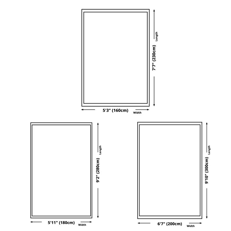 Light Grey Modern Rug Polyester Graphic Area Rug Non-Slip Backing Rug for Living Room