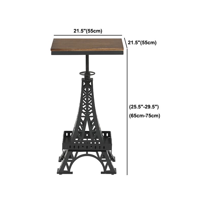 1/3 Pieces Industrial Style Bar Table Set Solid Wood Bar Table Set