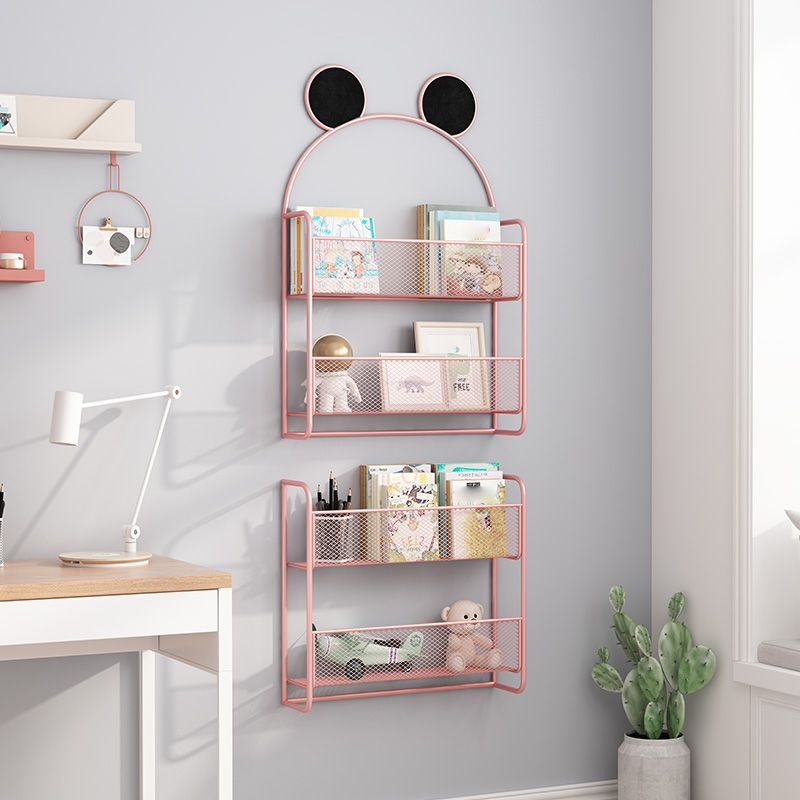 Wall Mounted Bookcase Scandinavian Style Bookshelf for Home Office Study Room