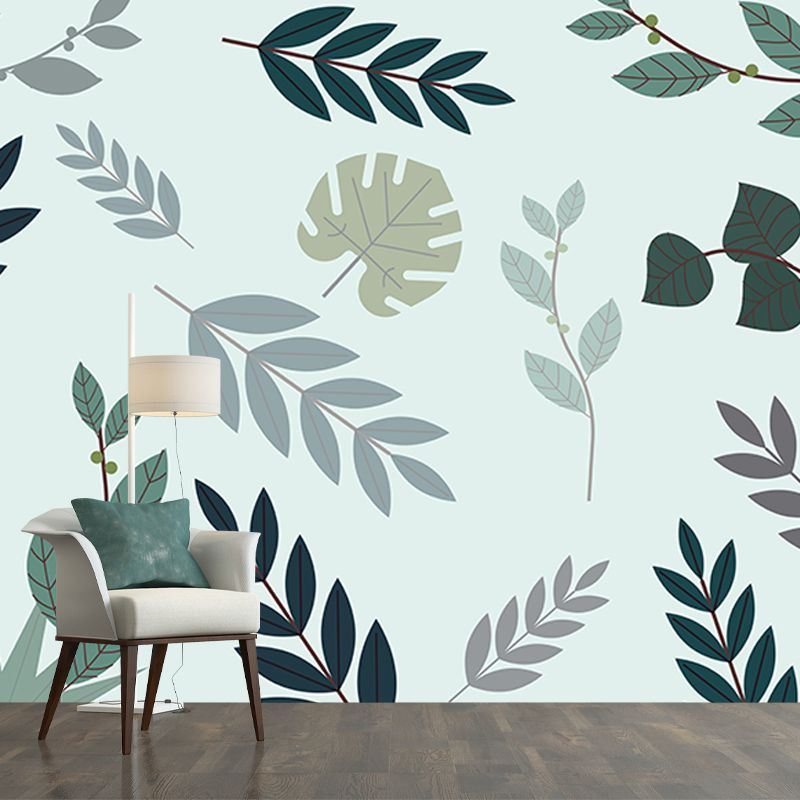 Tropical Plants Environment Friendly Mural Decorative Wallpaper for Living Room