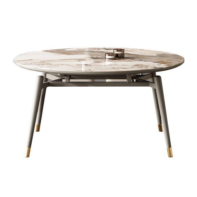 Mesa de comedor extensible moderna mesa redonda de comedor con 4 patas de madera