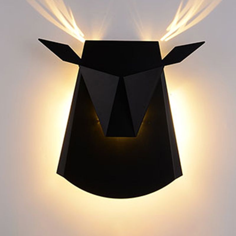 1-Light Geometric Wall Lamps Modern Style Metal Wall Light Sconce