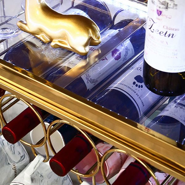 Luxury Hanging Wine Bottle Holder Kitchen Metal Wine Rack Bottle