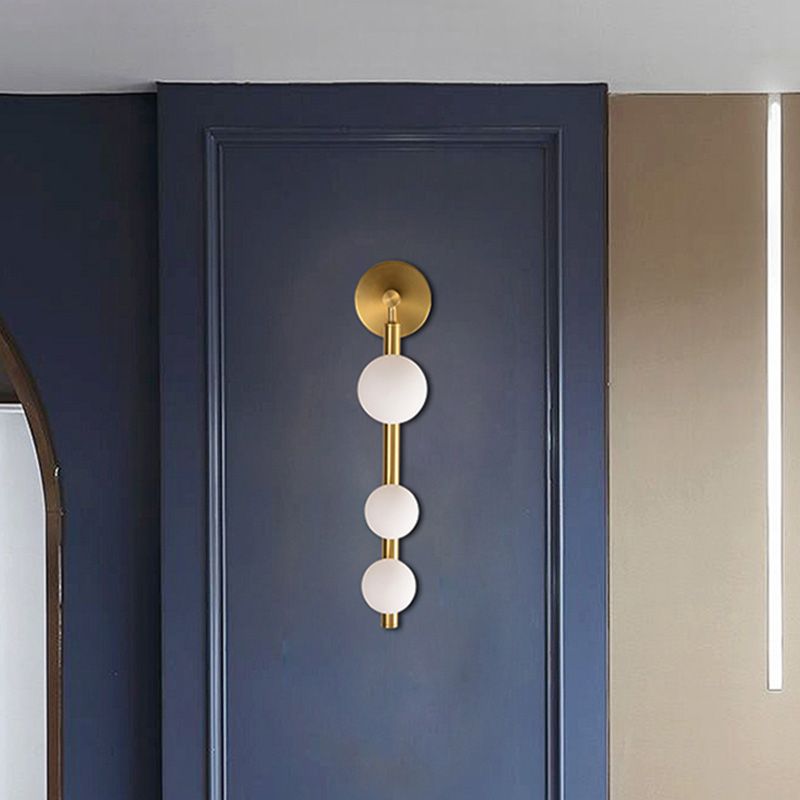 Sfere lampada con applique in vetro Secondo illuminazione da parete in stile minimalista per camera da letto