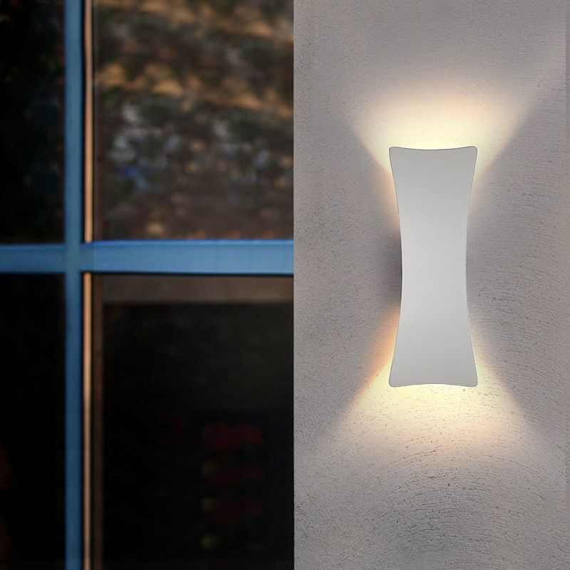 Contemporary Wall Sconce Curve Waterproof Sconce Lighting with Aluminium