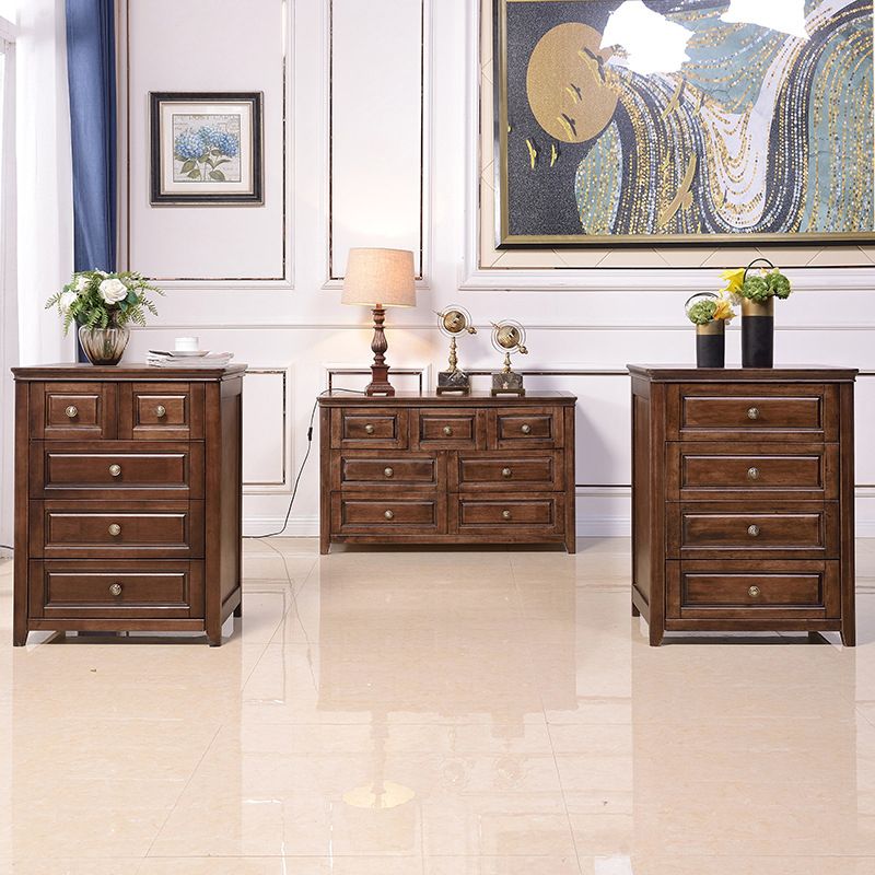 Traditional Dresser Solid Wood Storage Chest with 4/6/7 Drawers