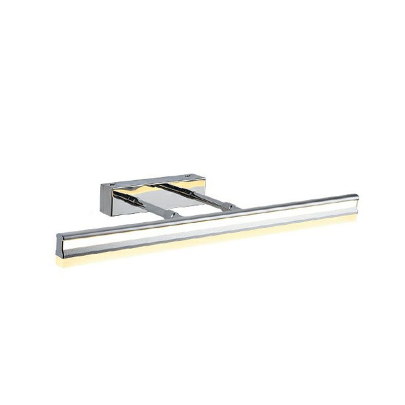 Modern Style Linear Shade Wall Lighting Metal 1 Light Mirror Sconce Lamp