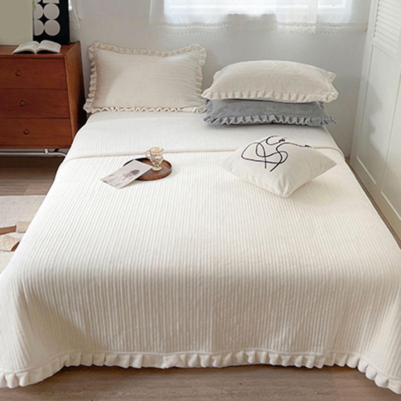 Solid Color Bed Sheet Set Polyester Breathable Bed Sheet Set