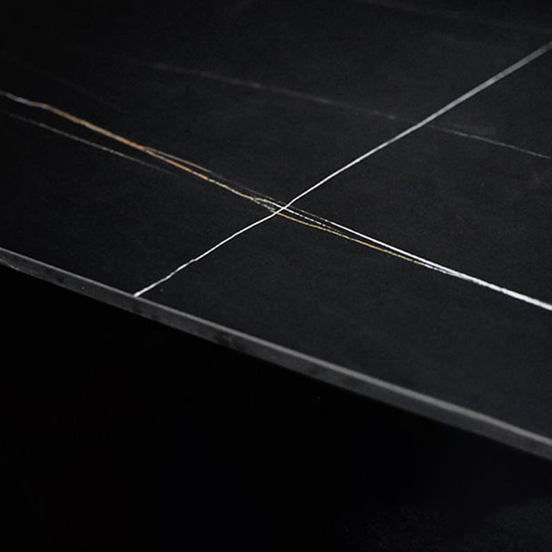 Designer 1/4/5/7 Pieces Dining Set Rectangular Double Pedestal Dinette Set with Stone Top