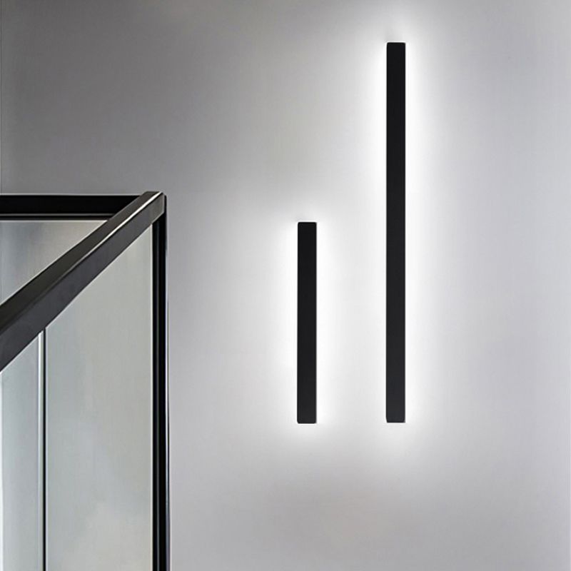 Metal Linear Shape Wall Light Modern 1-Light Wall Mounted Light Fixtures