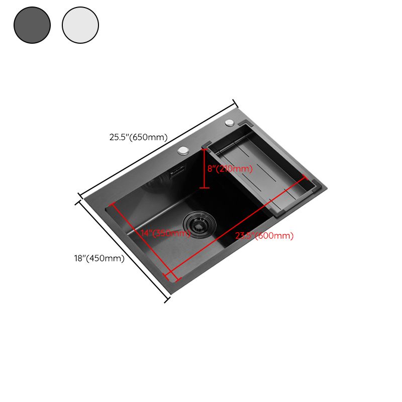 Soundproof Kitchen Sink Overflow Hole Design Drop-In Kitchen Sink with Faucet