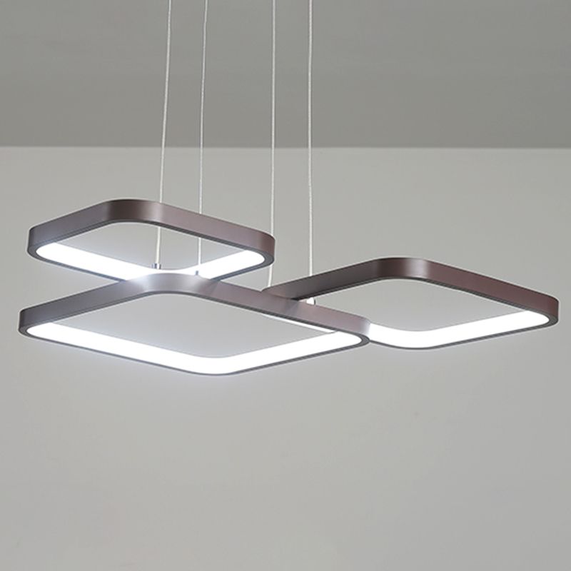 Multiple Squares Chandelier Lighting Fixtures Modern Chandeliers For Dining Room