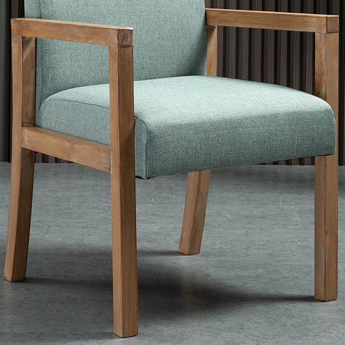 Silla Parsons de madera maciza con acabado mate y 4 patas, sillón de comedor contemporáneo