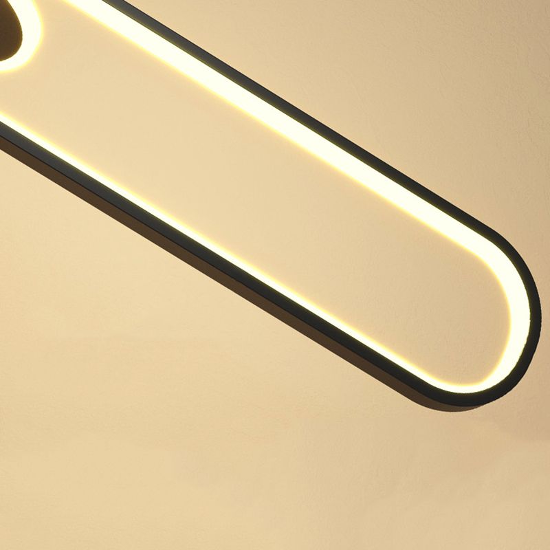 Minimalism LED Hanging Ceiling Light Metal 1-Light Ceiling Pendant Light