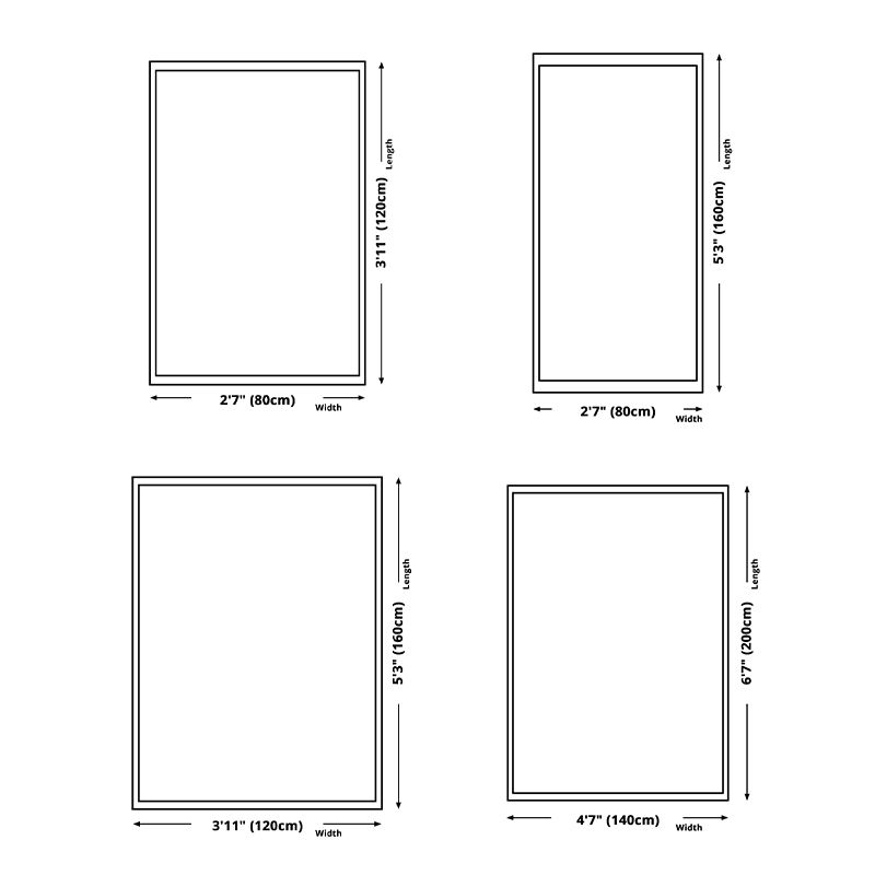 Artistic Indoor Carpet Trendy Washable Area Rug Polyster Carpet with Non-Slip Backing