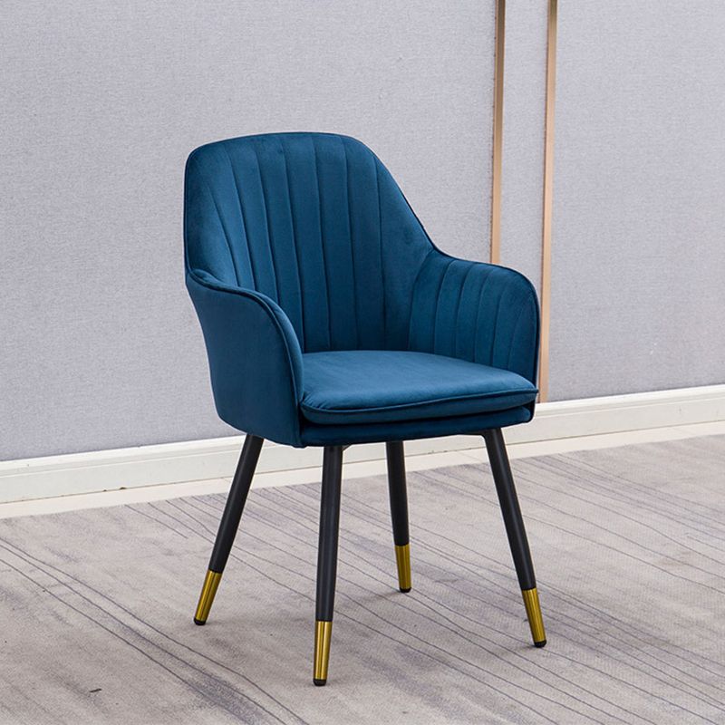 Metal Kitchen Dining Armchairs Contemporary Upholstered Chair