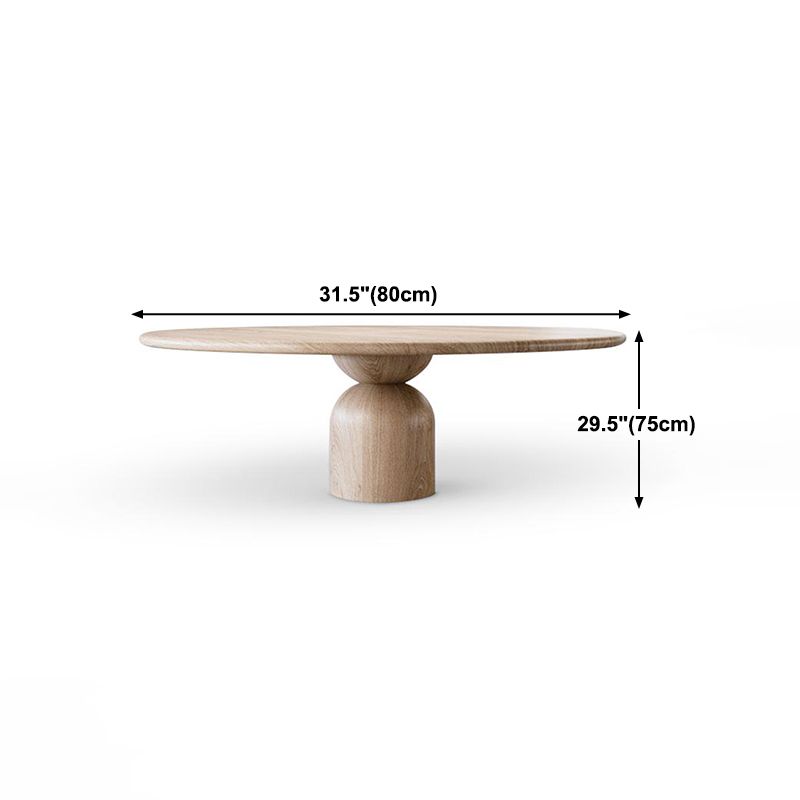Mesa de comedor de simplicidad de madera maciza mesa redonda para comedor para comedor