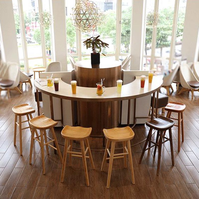 Industriële stijl houten barkrukkrukkrukken voorstoel kruk voor keukenbar