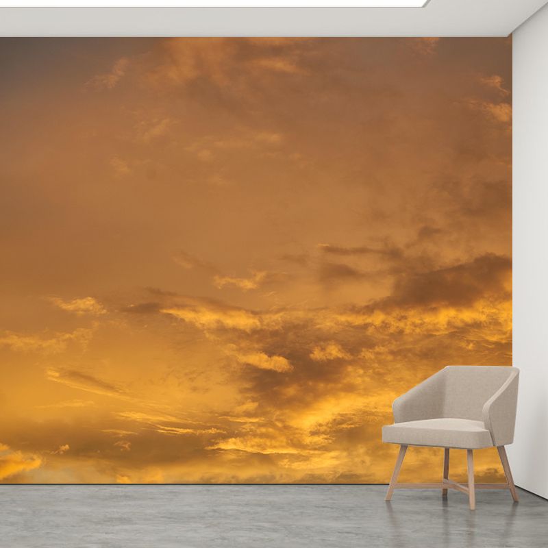 Horizontal Photography Sky Landscapes Mural Eco-friendly Wallpaper for Bedroom