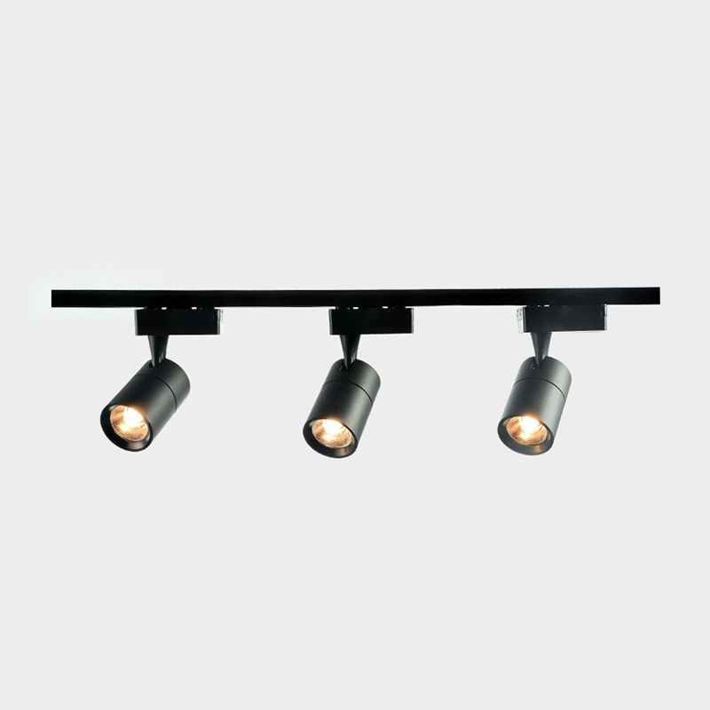 Cylindrical Shape LED Rail Ceiling Lamp Modern Simple Style Aluminium Flush Mount for Living Room