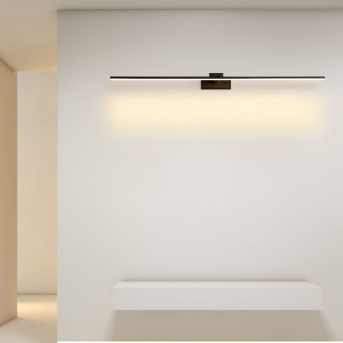 Modern Minimalist Style Linear Wall Mounted Vanity Lights Aluminum 1 Light Vanity Mirror Lights for Bathroom