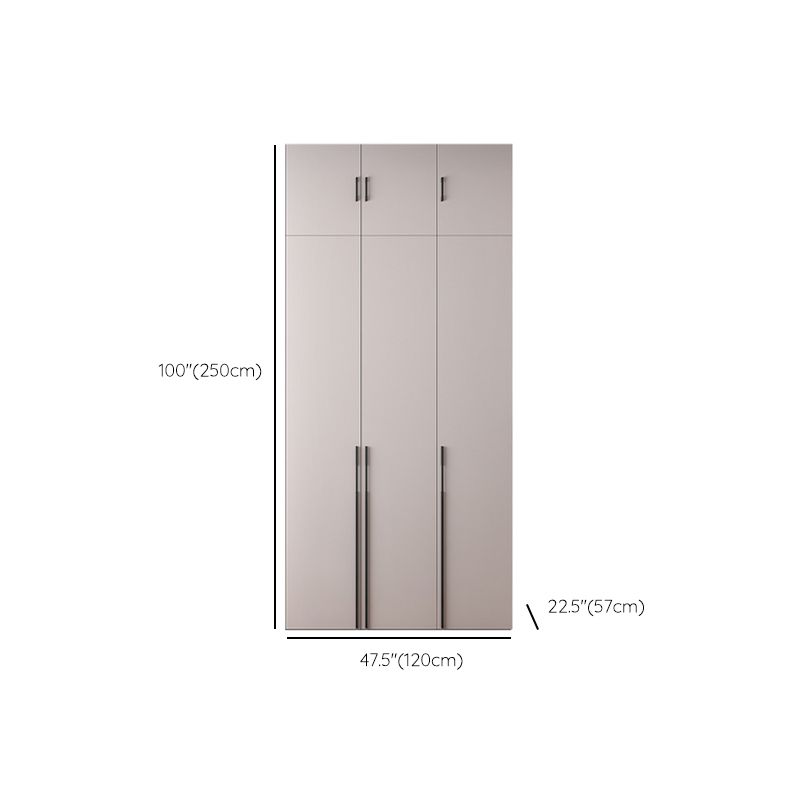 Hinged Wardrobe Closet with Drawer Contemporary Storage Cabinet