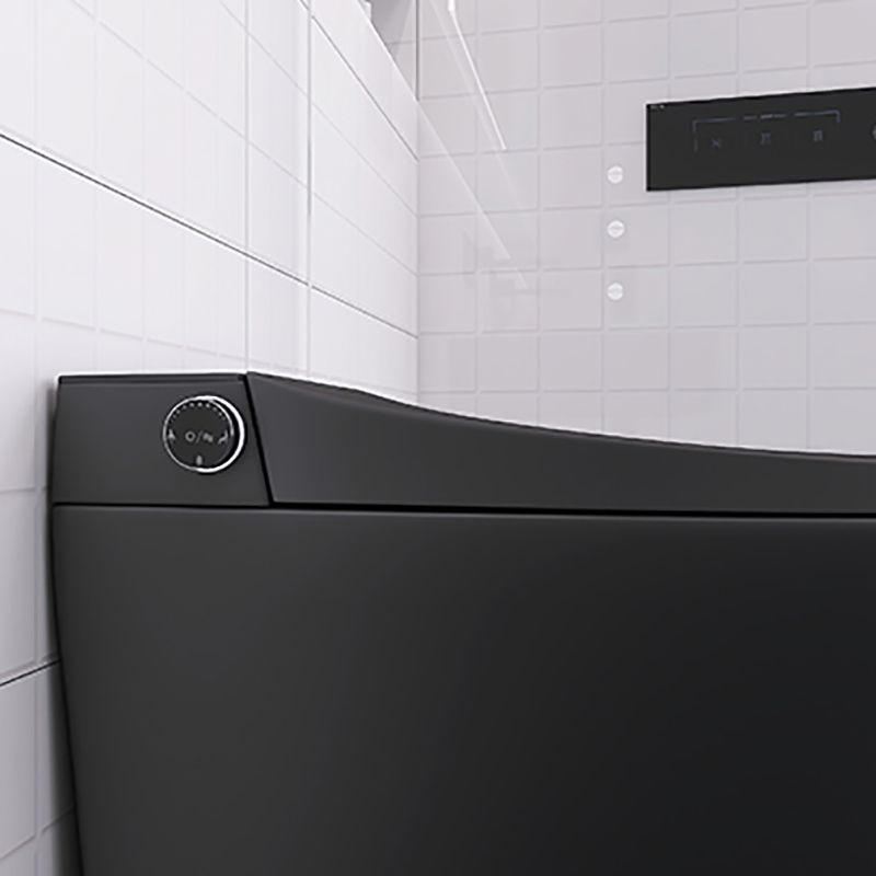 Smart Toilet Antimicrobial Foot Sensor Elongated Wall Hung Toilet Set