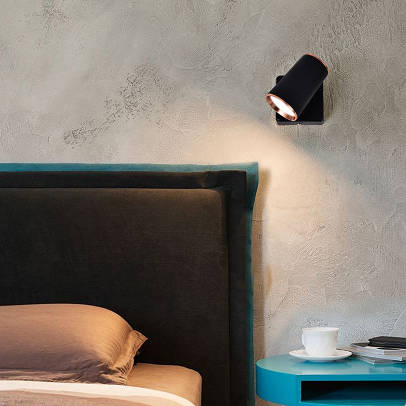 Hedendaagse stijl cilinder wand gemonteerd licht metaal 1 lichte wand gemonteerd lamp