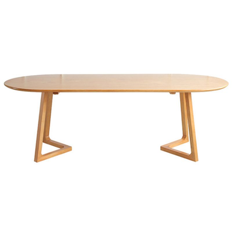 Oval Dining Table Simplicity Solid Wood Table for Dining Room