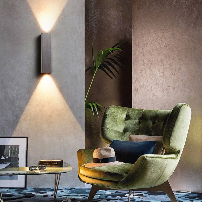 Lámpara de pared de aluminio de aluminio al aire libre moderno minimalismo para el pasillo para el pasillo