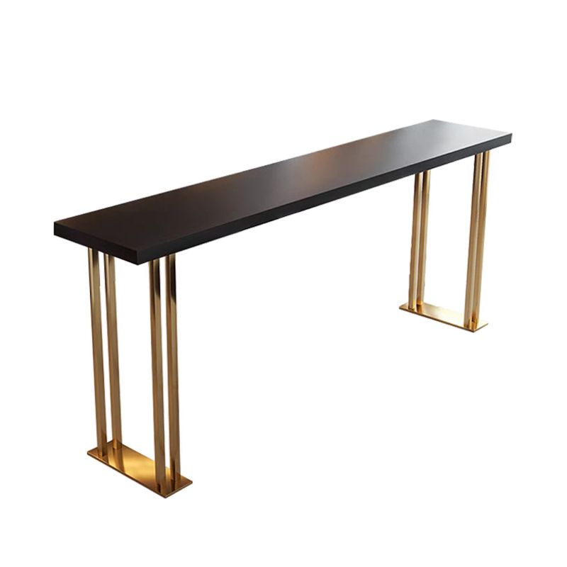 1/2/3 Pieces Modern Rectangle Pub Table Set Solid Wood Counter Table with Backless Stools