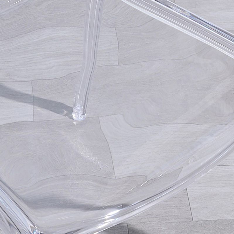 Kitchen Dining Side Chair Contemporary Plastic Dining Armless  Chair
