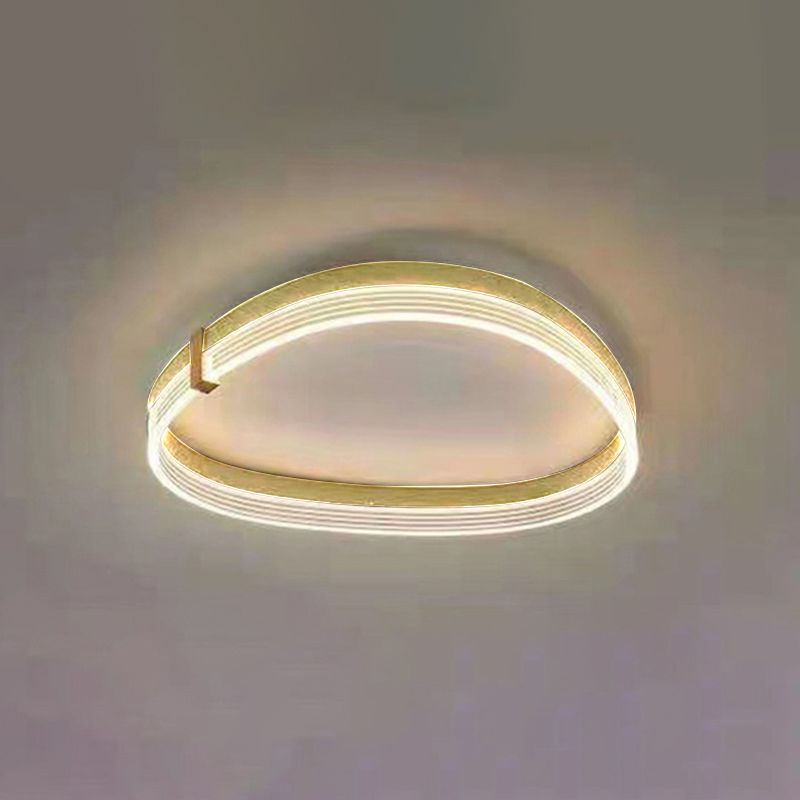 Moderne stijl acryl inbouw plafondarmatuur Geometrische 1-lichts gemonteerde led-verlichting