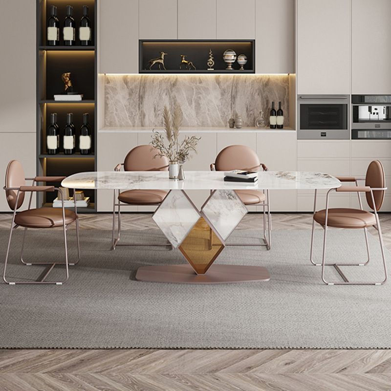 Nordic 1/5/7 Pieces Rectangle Dining Set Sintered Stone Top Dinette Table Set