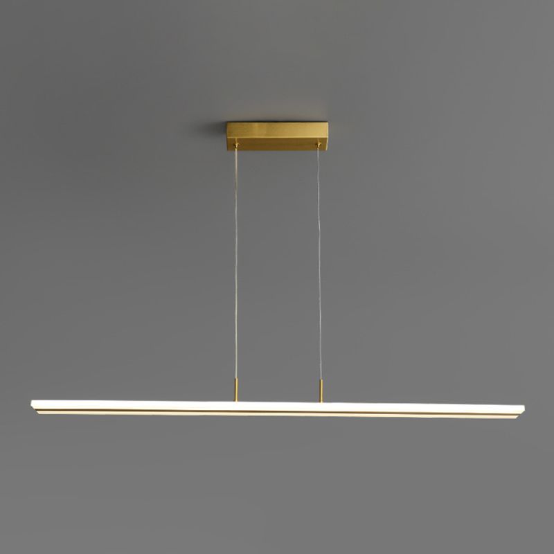 39.5 pulgadas de largo longitud completa de la isla de cobre acrílico Simplicidad Simplicidad Flexión de iluminación de estilo para comedor