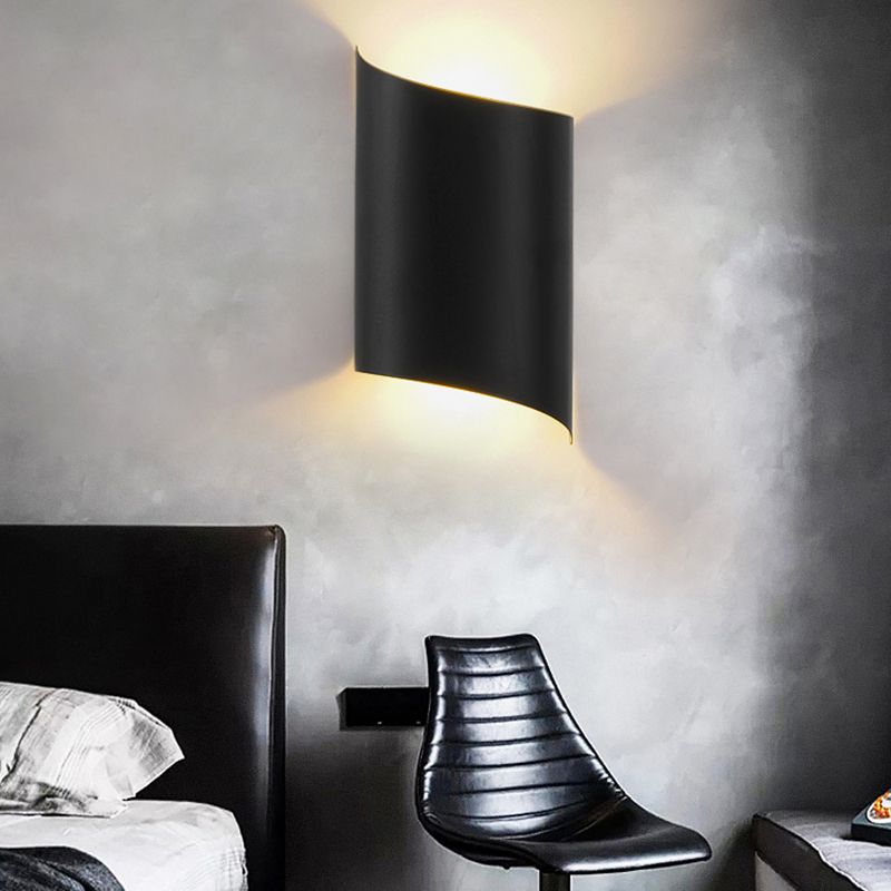Luces de pared de forma de geometría de estilo contemporáneo de metal luces de montaje de pared de 2 luces